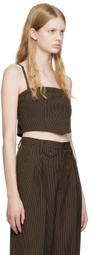 Maiden Name Brown Maria Tank Top