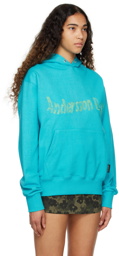 Andersson Bell Blue Embroidered Hoodie