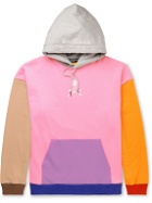 Mastermind World - Logo-Embroidered Colour-Block Cotton-Jersey Hoodie - Multi