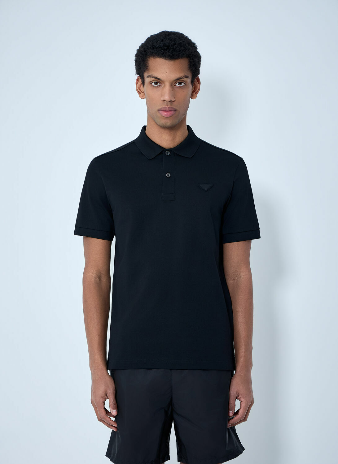 Prada Logo Motif Polo Shirt Prada