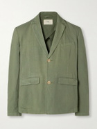 Folk - Lunar Linen and Cotton-Blend Suit Jacket - Green