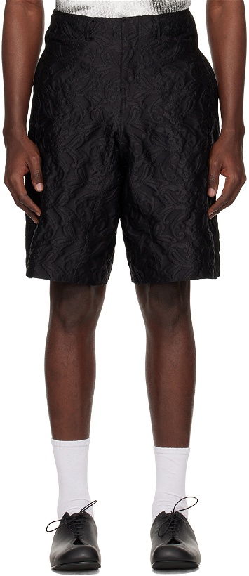 Photo: ADER error Black Paneled Shorts