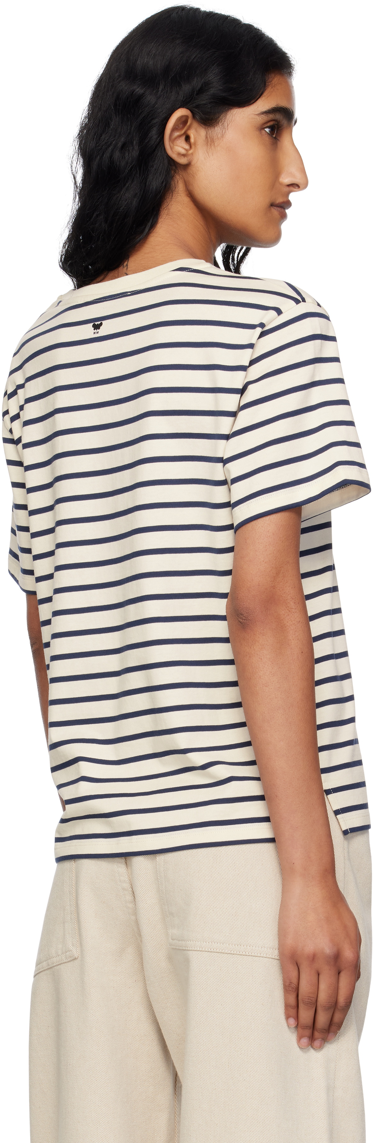 Weekend Max Mara Navy & Off-White Olga T-shirt