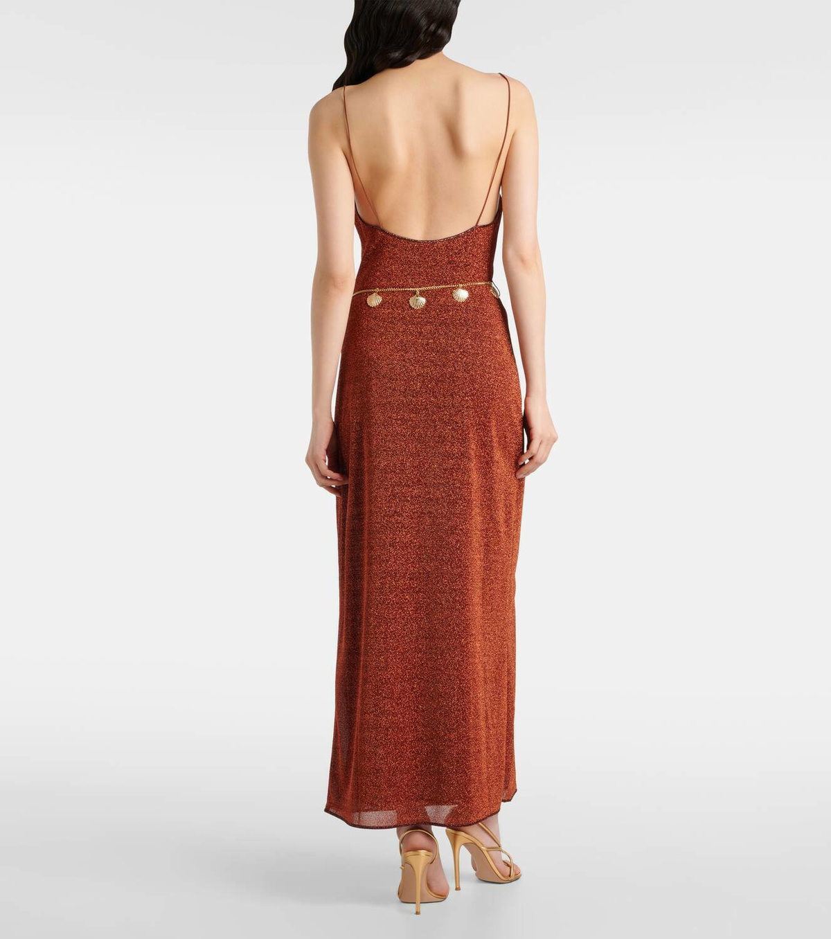 Oséree Lumière belted maxi dress