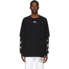 Off-White Black Caravaggio Arrows Long Sleeve T-Shirt