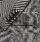 MAN 1924 - Kennedy Unstructured Prince of Wales Checked Linen Suit Jacket - Gray