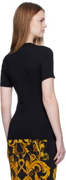 Versace Jeans Couture Black Printed T-shirt