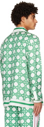 Casablanca Green 'Le Monogramme' Shirt