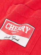 Cherry Los Angeles - Logo-Print Cotton-Jersey Tank Top - Red