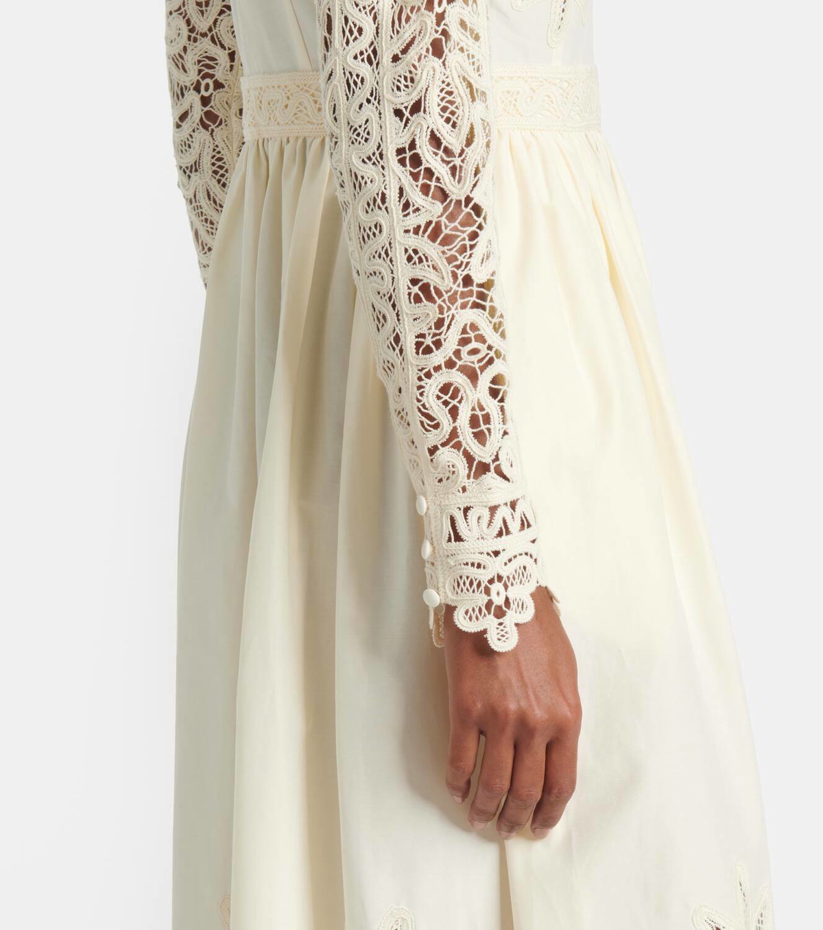 Ulla Johnson Palermo lace trimmed cotton and silk gown Ulla Johnson