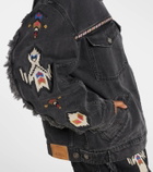 Marant Etoile Manona embroidered denim jacket