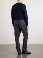 Barena - Bativoga Straight-Leg Wool-Blend Drawstring Trousers - Gray