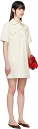 A.P.C. Off-White Selia Minidress