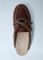 Miu Miu Leather Lace-Up Mules