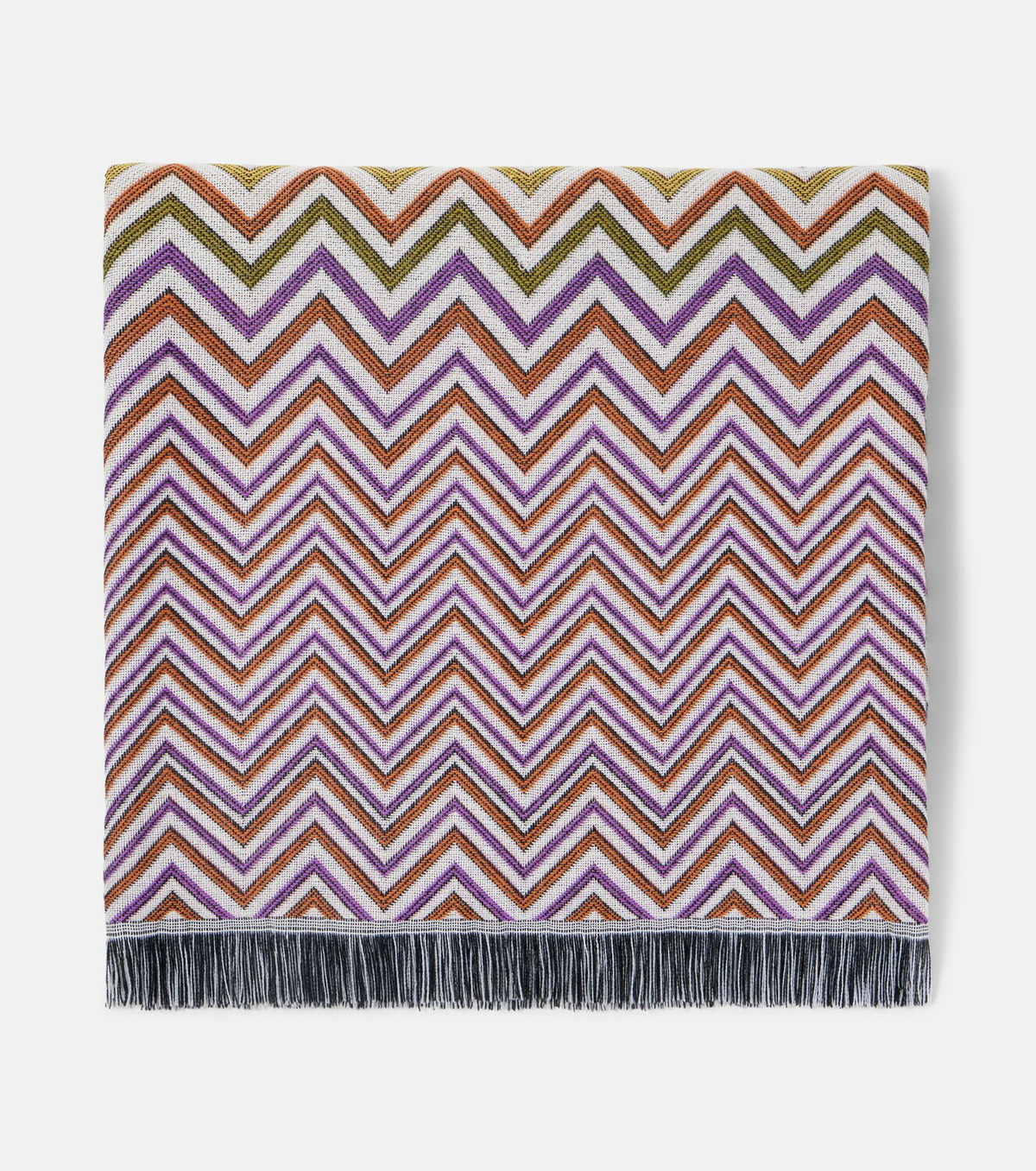 Missoni Antwan fringed wool-blend throw