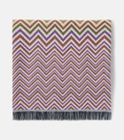 Missoni Antwan fringed wool-blend throw