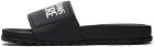 Versace Jeans Couture Black Logo Slide Sandals