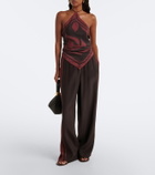 SIR Silk wide-leg pants