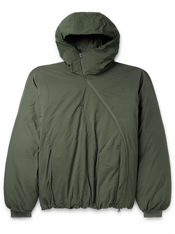 Photo: POST ARCHIVE FACTION - 5.1 Shell Hooded Down Jacket - Green