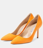 Manolo Blahnik BB 90 suede pumps