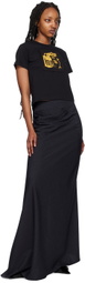Ottolinger SSENSE Work Capsule – Navy Multiline Maxi Skirt