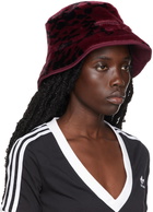 adidas x IVY PARK Reversible Burgundy Faux-Fur Bucket Hat