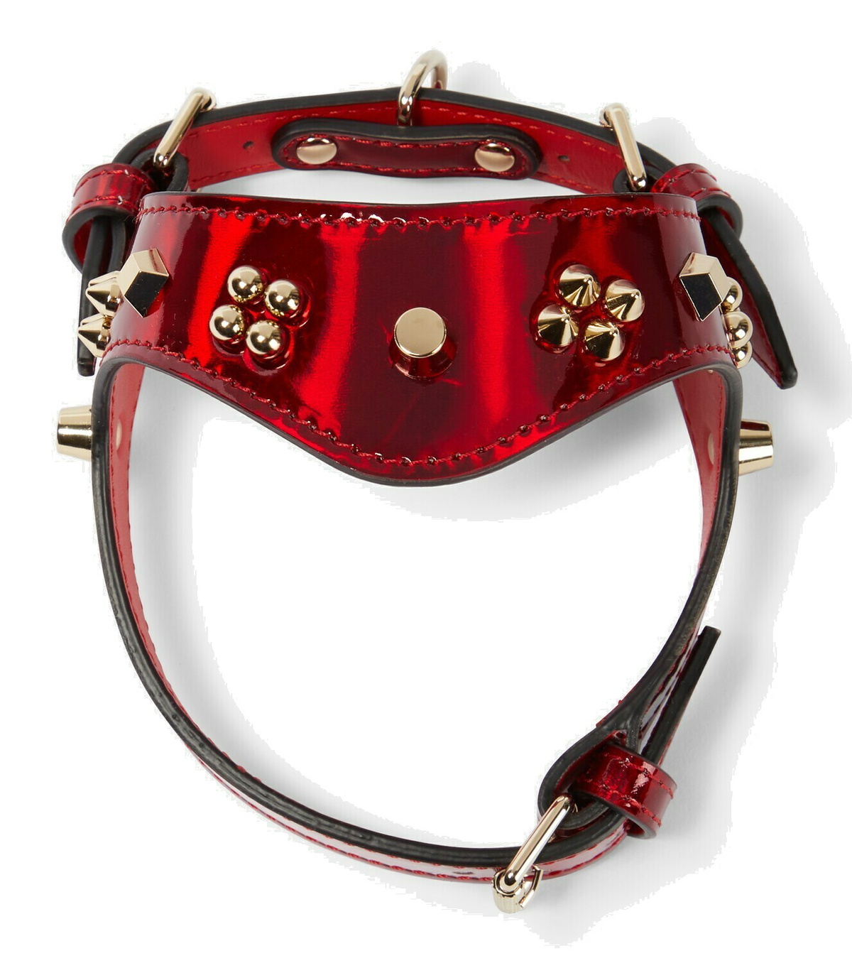 Christian Louboutin Loubiharness XS embellished leather dog harness