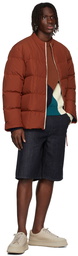 Jil Sander Red Polyester Down Jacket