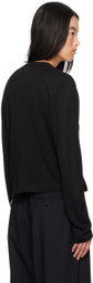 Cordera Black Viscose Long Sleeve T-Shirt