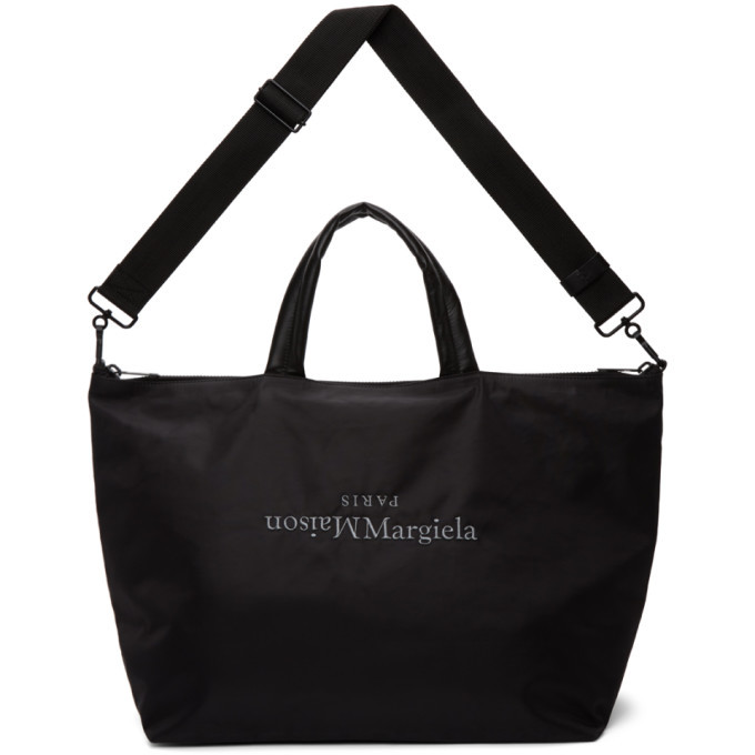 Photo: Maison Margiela Black Embroidered Tote