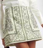 Zimmermann Matchmaker printed linen miniskirt