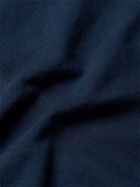 Barena - Burchiello Shawl-Collar Cotton-Jersey T-Shirt - Blue
