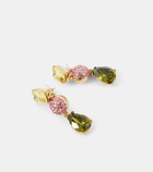 Oscar de la Renta Crystal-embellished drop earrings