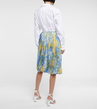 Dries Van Noten - Floral-printed chiffon midi skirt