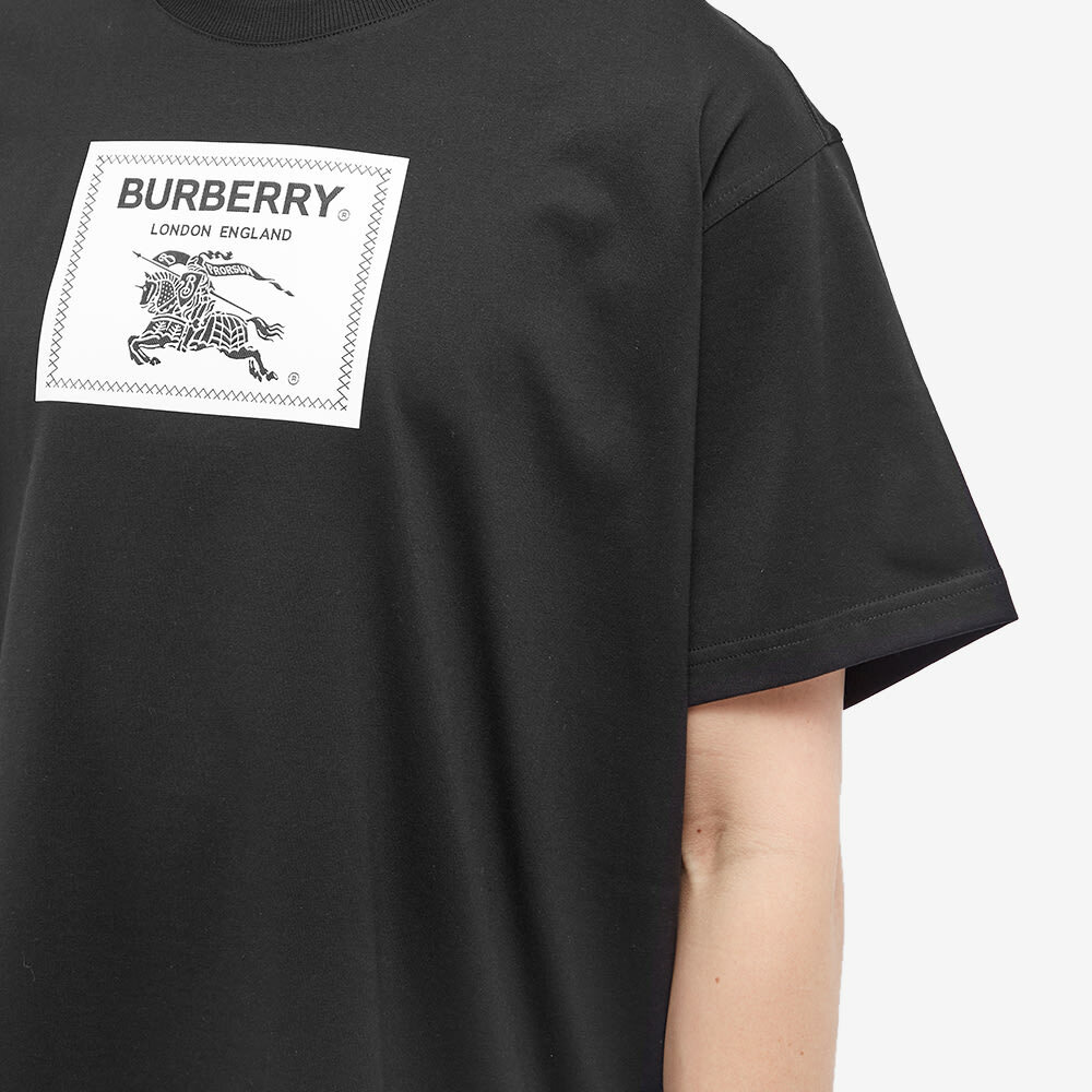 Burberry Men's Roundwood Label T-Shirt in Black Burberry