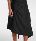 Junya Watanabe Halterneck wool midi dress