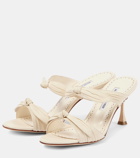 Manolo Blahnik Lollo 70 bow-detail leather sandals