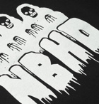 Neighborhood - Static Age Printed Cotton-Jersey T-Shirt - Black