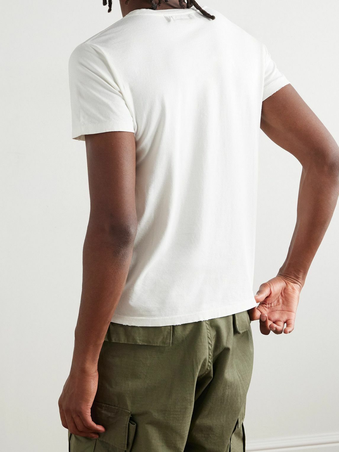 Remi Relief - Printed Cotton-Jersey T-Shirt - White