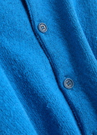 Ymc Rat Pack Knitted Cardigan Blue