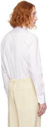 ZEGNA White Spread Collar Shirt