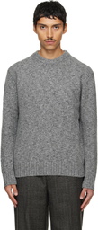 Solid Homme Gray Marled Sweater