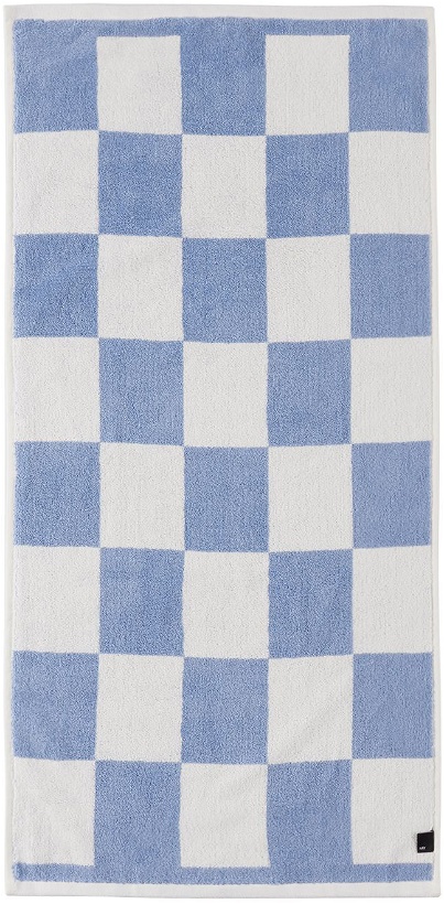 Photo: HAY Blue & White Check Hand Towel