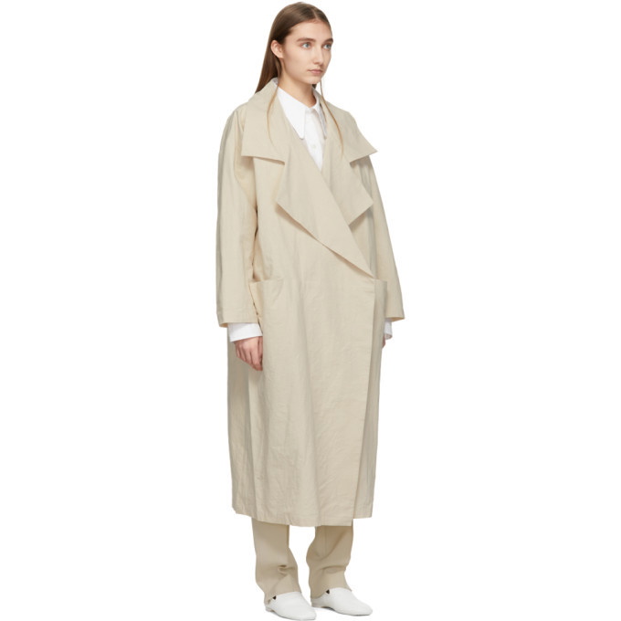 Lauren Manoogian Beige Paper Trench Coat Lauren Manoogian