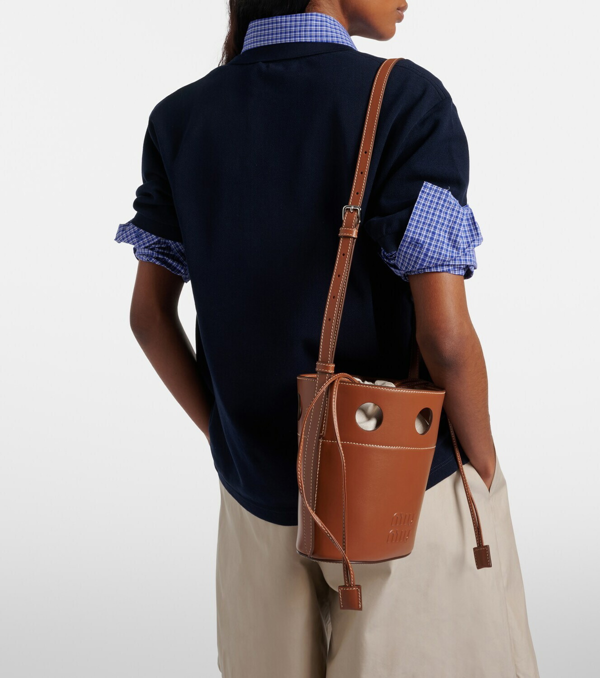 Miu Miu Leather bucket bag