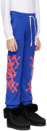 AMIRI Kids Blue Bones Graphic Sweatpants