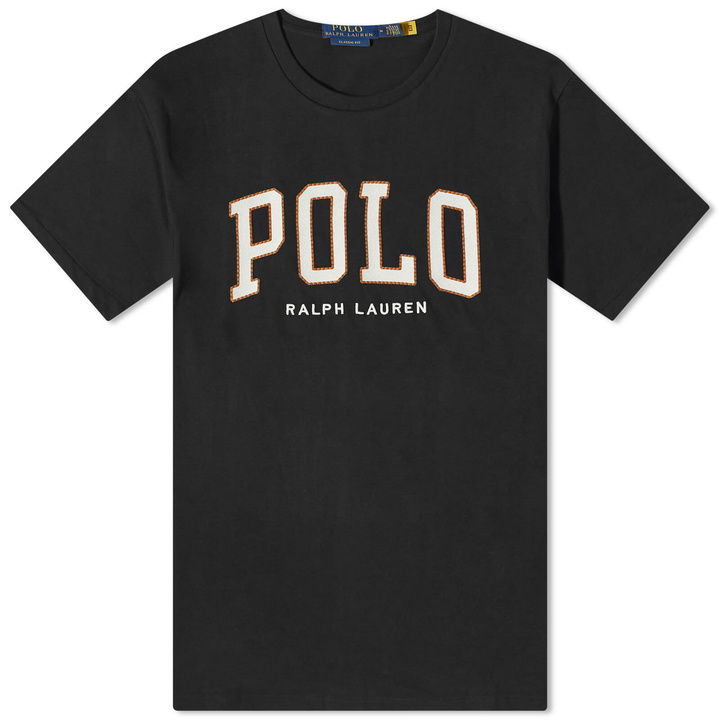 Photo: Polo Ralph Lauren Men's Polo College Logo T-Shirt in Polo Black