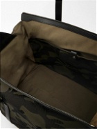 Mismo - M/S Tour Leather-Trimmed Camouflage-Jacquard Holdall