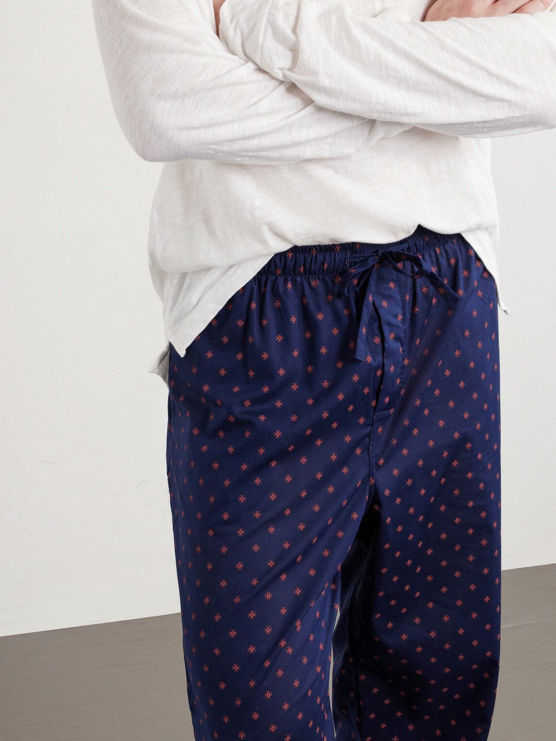 Derek Rose - Nelson 109 Printed Cotton Pyjama Trousers - Blue