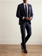 Caruso - Pinstriped Wool Suit Jacket - Blue
